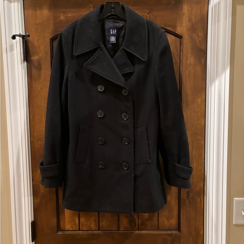 GAP Women's Black Peacoat